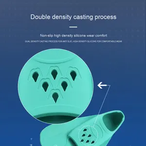 <span class=keywords><strong>Aletas</strong></span> cortas de silicona de entrenamiento profesional <span class=keywords><strong>con</strong></span> diseño de estilo libre de pata de <span class=keywords><strong>pato</strong></span> <span class=keywords><strong>aletas</strong></span> de natación especiales para adultos y niños - Product Image 4