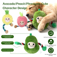 Nouvelle sortie Nunbellpets : Jouets interactifs pour chiens en peluche rembourrée de haute qualité avec logo personnalisé en polyester, cordes à mâcher, accessoires