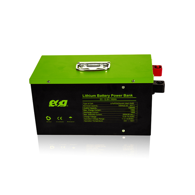 ESG New Design Rechargeable 12v Lithium Iron Phosphate Power Bank 100Ah 150Ah 200Ah 300Ah Lifepo4 Battery ESG Lithium Battery