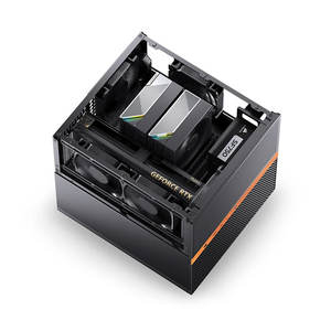 Chassis NAS JONSBO Stock Mini-ITX N6 con Ventole, Alimentatore SFX, Scheda Madre ITX, Guscio in Alluminio per HDD, 8+1 Alloggiamenti, Doppio Ventilatore da 100mm, Case PC con USB - Product Image 2