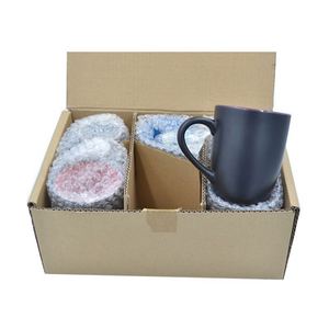 Juego de 6 Tazas de Cerámica Multicolores de 13.5 oz (400 ml) para Café, Capuchino, Té, Chocolate Caliente, Regalo Promocional - Product Image 3