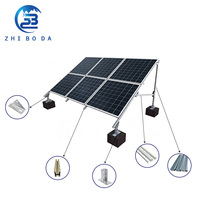 Offre Spéciale : Système de Montage Solaire pour Poteaux en Ciment Photovoltaïque – Structure au Sol en Acier au Carbone Galvanisé à Chaud