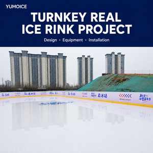 Solution Personnalisée de Patinoire Temporaire pour Hockey sur Glace pour Parc d'Attractions Extérieur avec Équipement de Conception et Guide d'Installation - Product Image 1