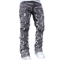Jeans pour hommes best-sellers transfrontaliers, échantillon de petite commande personnalisée, photos et échantillons fournis, OEM