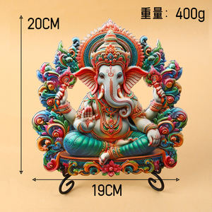 Großhandel maßge schneiderte umwelt freundliche 3D-Harz Handwerk Ganesha Shiva <span class=keywords><strong>Hindu</strong></span> Kunst Ornamente Home Dekorative Modell Muster für die Anbetung - Product Image 3
