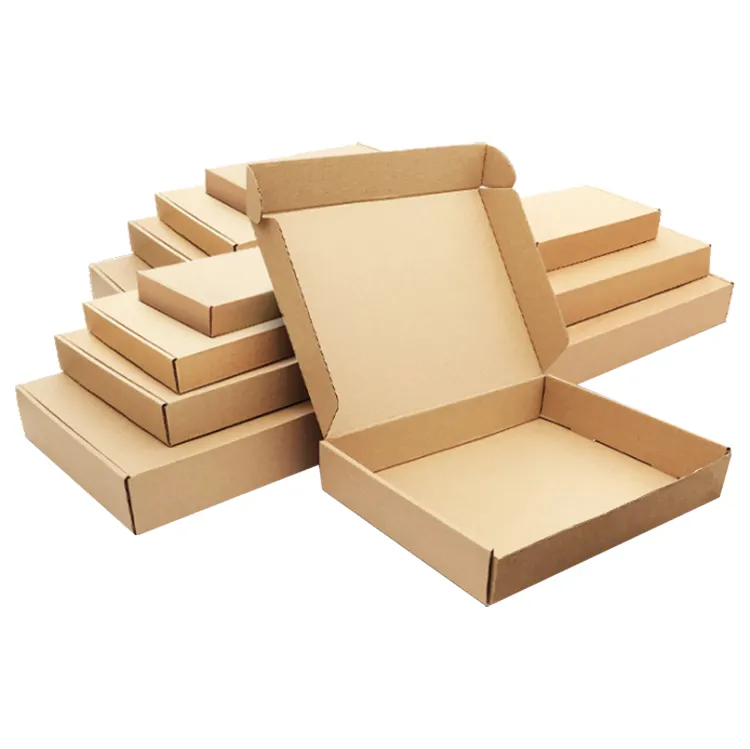 cheap price brown color kraft paper custom packaging boxes for mailing