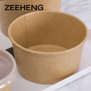 Di grado alimentare kraft di carta <span class=keywords><strong>usa</strong></span> <span class=keywords><strong>e</strong></span> <span class=keywords><strong>getta</strong></span> da forno ciotola di carta marrone mestiere di carta ciotola - Product Image 1