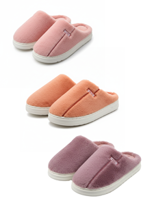 Texlina Women's Winter Home <b>Slippers</b> Comfortable <b>Slip</b>-<b>on</b> Anti-Slippery Polyester Upper - Product Image 4