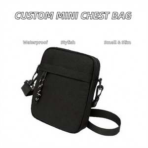 Bolso de hombro deportivo de tela impermeable con logotipo personalizado informal a la moda para hombre venta al por mayor - Product Image 2