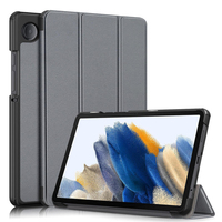 Casing Pelindung Smart Cover Tipis Lipat Tiga dengan Penyangga Keras untuk Samsung Galaxy Tab A9 8.7 X110 X115