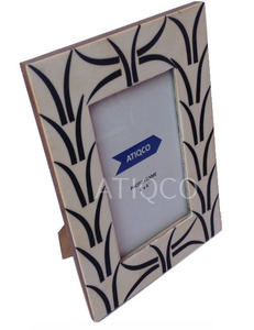 Atiqco Best Selling Attractive <b>Grey</b> Cubes Wooden Photo <b>Frame</b> with Digital Print 2-color Latest Standard Office <b>Frame</b> - Product Image 3