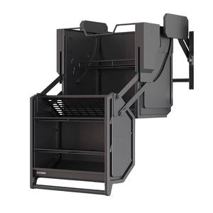 Dispositif de tirage profond durable pour rangement de cuisine, paniers coulissants rectangulaires en acier à double corps pour suspension supérieure d'armoire - Product Image 6