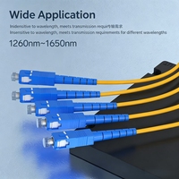 Divisor PLC Tipo Caja ABS 1x4 SC/UPC de Baja Pérdida de Inserción para Equipos de Red FTTH FTTX