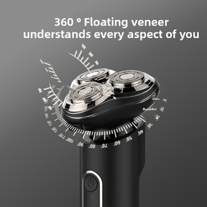 Electric Rechargeable Shaver for Men IPX6 Waterproof Wet Dry Mens Shaving 4D Floating <b>Head</b> Charging Base Rotary <b>Razor</b> - Product Image 4