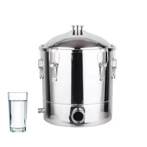 Destilador de aceite esencial para el hogar, máquina de destilación de lavanda con fondo de sándwich de 33l, acero inoxidable 304