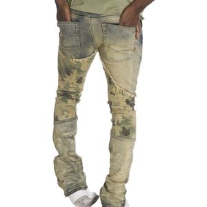 Nuevo Diseño de Pantalones Vaqueros para Hombre, Estilo Desgastado, Lavado con Efecto Sucio - Product Image 5