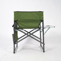 Chaise pliante de réalisateur avec table latérale et appui-tête, chaises de réalisateur portables de luxe en toile