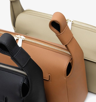 Sac de rangement fonctionnel en cuir végétalien OEM pour poussette, sac à couches, sac de poussette bébé, organisateur de chambre d'enfant, sac de chariot bébé