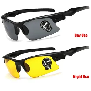 Hot Sale Day Nachtsicht Fahrer brille Blends chutz Gelbe Linse Nacht fahr brille Sonnenbrille Für Unisex