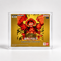 Boîte de présentation en acrylique transparente avec couvercle magnétique, protection UV, pour ensemble double PRB Gold Box