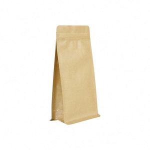 Sac d'emballage alimentaire en papier kraft brun à fond plat 16x26cm Pack promotionnel - Product Image 1