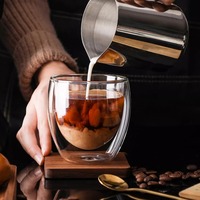 Mug en verre isolant à double paroi en borosilicate, tasse double couche en forme d'œuf, verre à boissons et à lait, tasse à café, jus de fruits