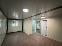 Maison préfabriquée rapide à construire, 20 pieds, 40 pieds, USA, sur roues, standard, extensible, type conteneur