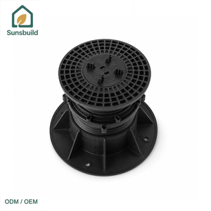 Sunsbuild Durable Plastic Floor <b>Pedestal</b> Adjustable Base Matte Finish Industrial Design Flooring Accessories - Product Image 3