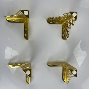 Pieds de meubles en métal Luye, dorés, ajourés, 13 points, style moderne et simple, pour canapé, table basse, meuble TV, support de chevet - Product Image 2
