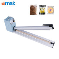 FS-500 semi-automatique électrique scellant Portable chaleur impulsion Machine scellant Film plastique Kraft papier chimique sacs de produits chimiques