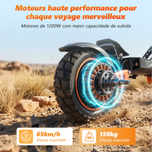 สกู๊ตเตอร์ไฟฟ้า X2 <span class=keywords><strong>E</strong></span> ระยะทางวิ่งไกล 48V 15Ah/18Ah รับน้ำหนักได้สูงสุด 150 กก. แบตเตอรี่ลิเธียม-ไอออน ความเร็วสูงสุด 65 กม./ชม. - Product Image 2