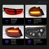Conjunto de Luces Traseras LED con Guía de Luz para Mazda 6 Atenza, Lámpara LED de Posición, Freno y Señal de Giro, Plug and Play, Piezas de Repuesto para Automóviles