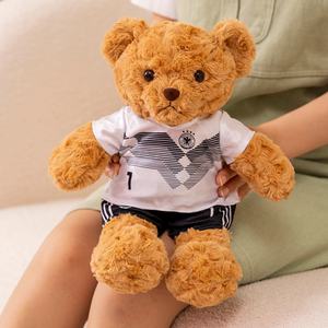 Oso de Peluche Unisex Más Popular, Personalizable con Ropa de Fútbol, Relleno de Algodón PP, Animal de Peluche, Regalo Navideño - Product Image 4