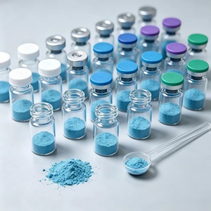 Venta al por mayor de fábrica: Polvo liofilizado de tripeptido-1 GHK-Cu de grado cosmético, CAS 89030-95-5, materia prima segura y ecológica. - Product Image 1