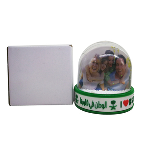 Plastic Base With PVC <strong>Customized</strong> Strip Glitter Photo Ball Picture Led Music <strong>Snowglobes</strong> With Snowflake - Product Image 4