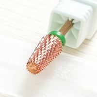 Fraise à ongles rotative en acier tungstène or rose 5 en 1 pour machine à ongles, outil de retrait pour poudre acrylique