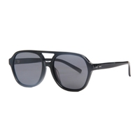 Lunettes de soleil polarisées unisexes tendance transfrontalières, monture en acétate, monture intégrale, confortables, vente en gros du fabricant, personnalisables