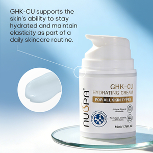 OEM ODM Vente en gros <span class=keywords><strong>Formule</strong></span> puissante anti-âge Soins de la peau Crème pour le visage au peptide de cuivre GHK-CU pour les ridules - Product Image 1