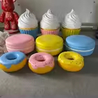 Estatuilla de fibra de vidrio molde de helado accesorios de modelo/estatua de helado de modelo/Decoración de tienda de cono de helado de fibra de vidrio gigante - Product Image 5