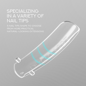 <span class=keywords><strong>BBM</strong></span> PVC Luxury Nail Art Tips & Full Cover Extension Molds Finger Use with Almond/Coffin/Square Shapes Multi Shape Dual Forms - Product Image 1