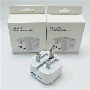 35W <b>USB</b>-A and <b>C</b> Power <b>Adapter</b> Dual Port Fast Charger UK <b>Plug</b> Wall Charger for Phone Tablet Laptop Home Use - Product Image 3