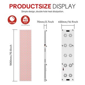 Productos Populares: Luz de Terapia Infrarroja de 840 LED, 630/660/810/850/940/1060nm, Panel LED Rojo para Terapia de Luz Roja de Cuerpo Completo para Sauna - Product Image 5