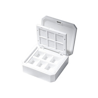 Gel Ombre pour Ongles en 6 Couleurs en Pot, Facile à Appliquer avec le Gel Ombre Cushion GleamTap pour Pat Pat Gel, Pots en Plastique Blancs Résistants aux UV
