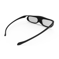 Verres à obturateur 3D d'approvisionnement d'usine 96-144HZ Platinum Logo personnalisé Rechargeable actif pour projecteur TV obturateur DLP-link lunettes 3D