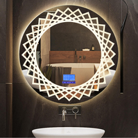Miroir lumineux de décoration intérieure LED, miroir intelligent, étanche IP44, pour salle de bains