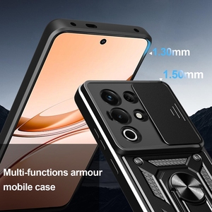 Offre Spéciale Push Full Camera Protector Phone Case avec porte-anneau <span class=keywords><strong>Coque</strong></span> arrière pour Itel S25 Ultra 4G Poco F7 Ultra Phone Cases - Product Image 4