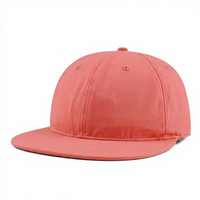Topi Snapback 6 Panel Tanpa Struktur Berkualitas Tinggi Grosir, Sablon Logo Custom Vintage, Pinggiran Datar, Model Fitted 100%