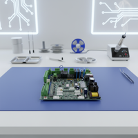 Perakitan Papan Sirkuit Cetak Bentuk Khusus PCBA Tipis Kustom untuk Perangkat Genggam  Rumah Desain Elektronik Turnkey