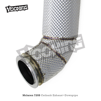 AUTO titane personnalisé silencieux or pour Mclaren 720S 4.0 2017-2019 Sport voiture moteur tuyau de descente valve système d'échappement droit