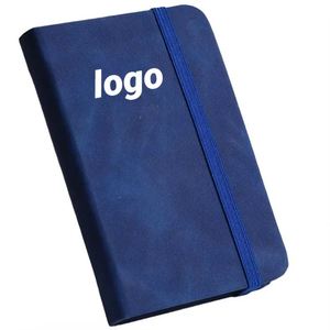 Carnet de notes/agenda A7 personnalisé avec logo promotionnel, portable, en cuir épais, imperméable, écologique, toucher doux - Product Image 2